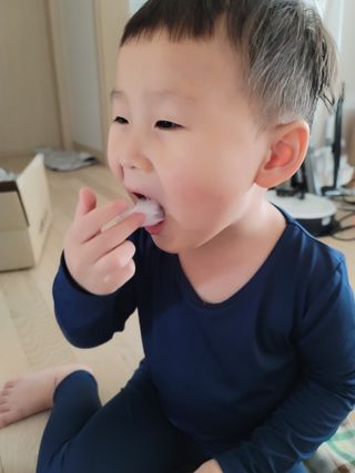 젤리벨리 솜사탕 2종-딸기치즈케이크, 바닐라 — 4점을 준 리뷰어가 2022년 2월 올린 사용 사진