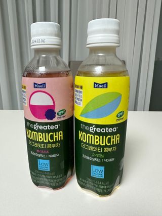 더그레잇티 콤부차 [매일유업] 더그레잇티 44kcal 콤부차 300ml *12개입 (오리지널 6개+베리리치 6개) — 5점을 준 리뷰어가 2023년 8월 올린 사용 사진