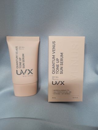 UVX 퀀텀 비너스 맑은 톤업 선세럼 — 4점을 준 리뷰어가 2024년 2월 올린 사용 사진