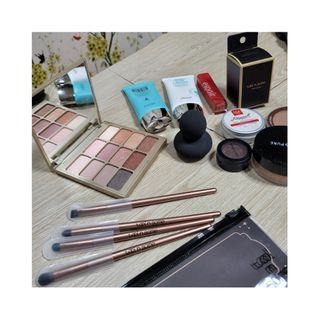 툴앤썸 로즈골드 에디션 아이 메이크업 브러쉬 4종+툴앤썸 어썸 블랙 멜로우 블렌딩 스펀지 — 5점을 준 리뷰어가 2021년 2월 올린 사용 사진