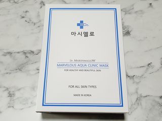 닥터마시멜로 닥터마스멜로 마블러스 아쿠아 클리닉 마스크 — 5점을 준 리뷰어가 2021년 6월 올린 사용 사진
