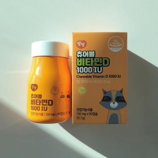 앙팡 츄어블 비타민D 1000 IU 130mg x 90정 — 5점을 준 리뷰어가 2022년 10월 올린 사용 사진