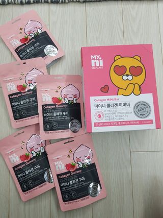 일동제약 마이니 마이니 늘씬날씬 콜라겐 세트 — 5점을 준 리뷰어가 2021년 2월 올린 사용 사진