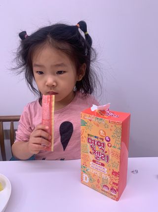 다나음 180도 칼슘젤리+아연면역젤리 — 5점을 준 리뷰어가 2022년 1월 올린 사용 사진