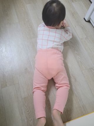유비맘 궁디팡팡 내의/내복 상하세트 — 5점을 준 리뷰어가 2021년 3월 올린 사용 사진