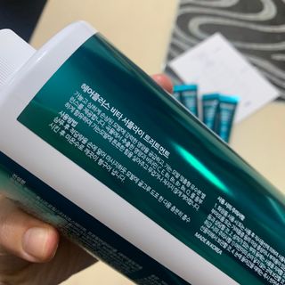 헤어플러스 가는모발용 비타 서플라이 샴푸, 트리트먼트, 앰플 5개SET — 5점을 준 리뷰어가 2021년 7월 올린 사용 사진