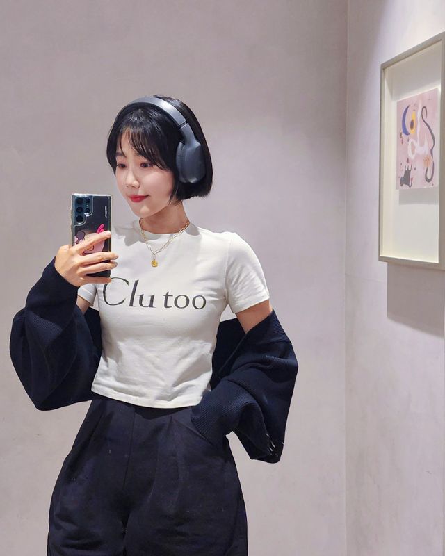 Clutoo Crop T-shirts 리뷰 사진