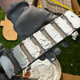 [신흥산업] 붙이는 벽돌 황토 파벽돌 230mm 45장,  욕실 인테리어 실내장식 셀프인테리어 — 5점을 준 리뷰어가 2023년 5월 올린 사용 사진