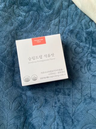 [슬림드랍 석류맛] 건기식 다이어트 보조제 겸 비타민 — 2.5점을 준 리뷰어가 2022년 2월 올린 사용 사진