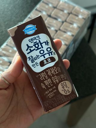 [구매평]덴마크 소화가 잘되는 우유로 만든 초코, 190ml, 24개 — 5점을 준 리뷰어가 2025년 2월 올린 사용 사진