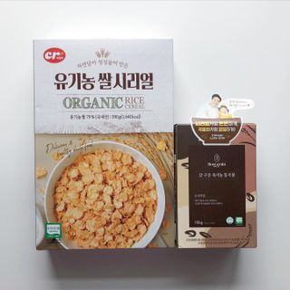 씨알푸드 유기농 쌀 시리얼 390g + 갓 구운 유기농 발아통곡물 150g — 5점을 준 리뷰어가 2021년 12월 올린 사용 사진