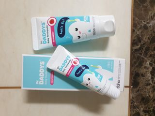닥터데디스 안심무불소 베이비치약 60g + 여행용 미니 치약 15g — 5점을 준 리뷰어가 2022년 7월 올린 사용 사진
