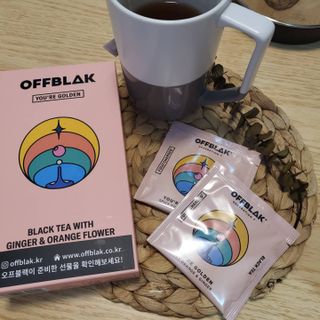 [오프블랙] 아침을 상큼하게 시작하는 에너지티! 유아골든 블렌딩홍차 12T — 5점을 준 리뷰어가 2021년 11월 올린 사용 사진