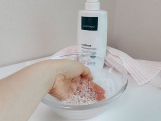 셀라피 에이리페어 크림 바디 워시 2세대 500ml — 5점을 준 리뷰어가 2021년 1월 올린 사용 사진