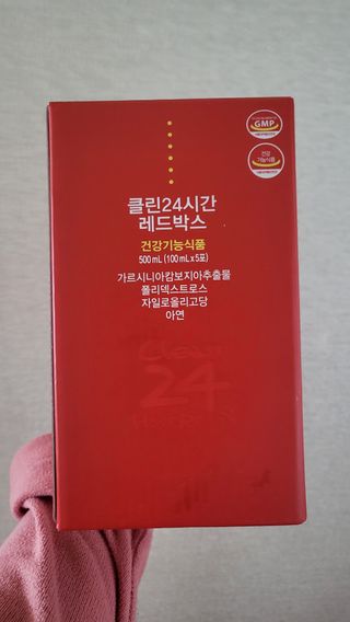 클린24시간 레드박스 1BOX(5포) + 전용보틀(500ml) — 5점을 준 리뷰어가 2024년 3월 올린 사용 사진