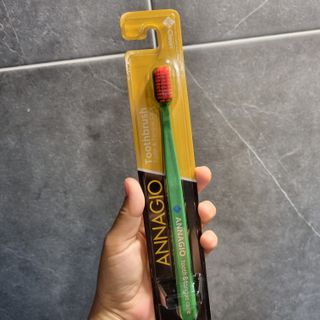 [지오클린] 안나지오 구취케어  기능성 치약 칫솔 세트 (칫솔 5 개+치약 100g 1 개 ) — 5점을 준 리뷰어가 2022년 7월 올린 사용 사진