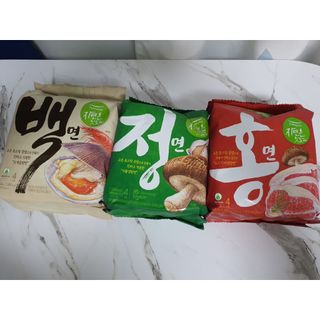 [풀무원] 자연은맛있다 정면, 백면, 홍면  세트 — 5점을 준 리뷰어가 2021년 4월 올린 사용 사진