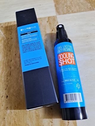 [스포츠 미스트] 쿨링샷 머슬 미스트(50ml) — 5점을 준 리뷰어가 2022년 7월 올린 사용 사진