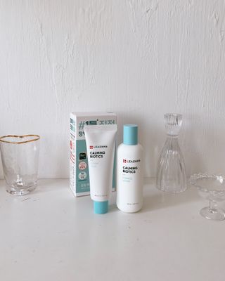 리더스코스메틱 리더스 카밍 바이오틱스 #1등 진정 기획세트 [에센스 워터150ml + 크림 마스크80ml] — 4.5점을 준 리뷰어가 2022년 9월 올린 사용 사진