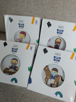 [블루 본 아이노우] 유아용 컬러마스크 40 PCS SET 2중 택 1 — 5점을 준 리뷰어가 2021년 4월 올린 사용 사진
