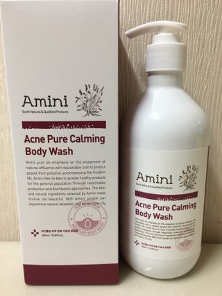 아미니 아크네 퓨어카밍 바디워시 500ml — 5점을 준 리뷰어가 2021년 7월 올린 사용 사진