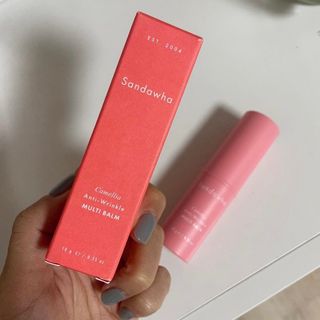 스킨큐어 산다화 카멜리아 안티 링클 멀티밤 — 5점을 준 리뷰어가 2022년 10월 올린 사용 사진