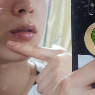 아이디플라코스메틱 페이스핏 투명 립 핏러 — 4점을 준 리뷰어가 2021년 6월 올린 사용 사진