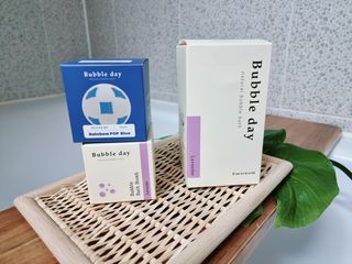 버블데이 아로마/과일 거품 입욕제 — 5점을 준 리뷰어가 2021년 7월 올린 사용 사진
