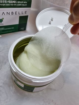 랑벨 랑바이오 블랙 시카 퀵 패드 100매 (3초 쿨링/3분 흡수, 블랙비 프로폴리스/시카 4종 함유, 대용량) — 5점을 준 리뷰어가 2022년 7월 올린 사용 사진