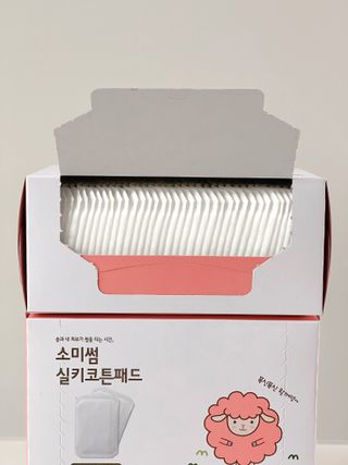 소미썸 실키 화장솜 — 5점을 준 리뷰어가 2022년 3월 올린 사용 사진