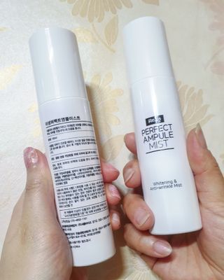 리생 [Re생] 퍼팩트 앰플 이중 기능성 미스트 100ml  피부미백 주름개선 = 총 2개 200ml 증정 — 5점을 준 리뷰어가 2021년 9월 올린 사용 사진