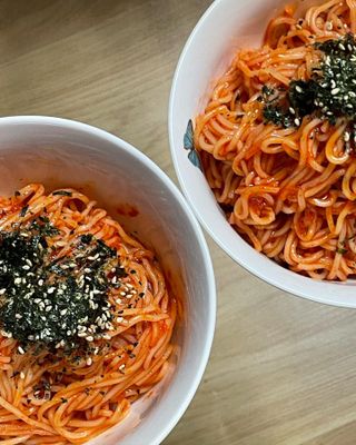 [한면원] 비빔국수 2인분 — 5점을 준 리뷰어가 2022년 8월 올린 사용 사진