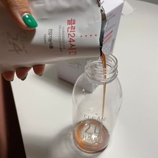클린24시간 1BOX(5포) + 전용보틀(500ml) — 5점을 준 리뷰어가 2022년 8월 올린 사용 사진
