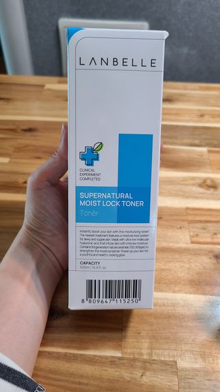 랑벨 수퍼내츄럴 수분잠금 토너 500ml (수분, 보습, 피부장벽 토너) — 5점을 준 리뷰어가 2022년 4월 올린 사용 사진