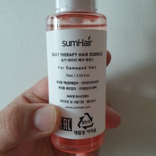 썸헤어 / SUMHAIR 썸헤어 실키 테라피 헤어 에센스 — 4점을 준 리뷰어가 2021년 4월 올린 사용 사진