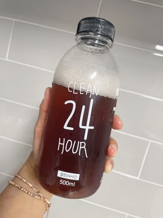 클린24시간 1BOX(5포) + 전용보틀(500ml) — 5점을 준 리뷰어가 2022년 7월 올린 사용 사진