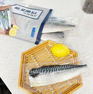 ㈜금호통상 노르웨이 고등어 900g (6~10편) — 5점을 준 리뷰어가 2023년 11월 올린 사용 사진