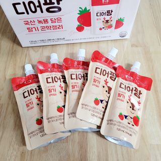 [몸엔용] 우리 아이 건강간식, 달콤한 녹용곤약젤리 디어팡 4종 — 5점을 준 리뷰어가 2021년 8월 올린 사용 사진