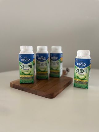 LIVE 매일바이오 알로에 드링킹 요거트 — 5점을 준 리뷰어가 2022년 4월 올린 사용 사진