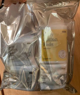 디어엘로디 프리미엄 유기농 유아 솜티슈 40매 3Pack +60매 1Pack 혼합형 — 5점을 준 리뷰어가 2021년 4월 올린 사용 사진