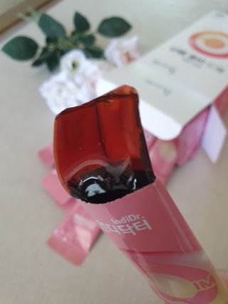 [인디닥터] 면역 생생 핑크 이뮨 젤리 — 5점을 준 리뷰어가 2022년 5월 올린 사용 사진