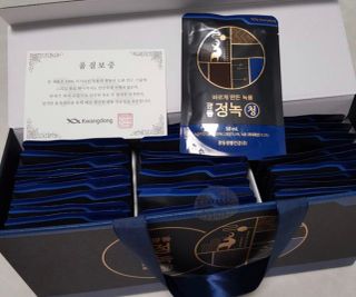 광동생활건강 [광동] 바르게 만든 녹용, 광동정녹청 — 5점을 준 리뷰어가 2021년 11월 올린 사용 사진