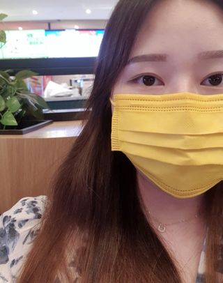 에어에이드 컬러 덴탈 마스크 — 5점을 준 리뷰어가 2021년 8월 올린 사용 사진