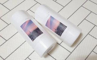 부직포나라 중금속유해물질ZERO 뜯어쓰는 주방 일회용수세미 60매 2매 — 5점을 준 리뷰어가 2022년 9월 올린 사용 사진