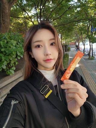 [닥터루템]맛있는 파인애플맛 과채효소 THE파이토엔자임365 1box (30포) — 4.5점을 준 리뷰어가 2022년 10월 올린 사용 사진