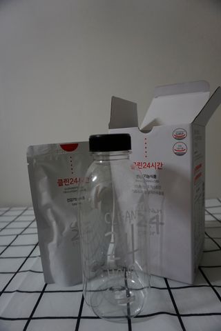 클린24시간 1BOX(5포) + 전용보틀(500ml) — 4.5점을 준 리뷰어가 2023년 2월 올린 사용 사진