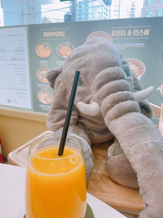 코끼리 더 샐러드 카페 뚝섬점 [코끼리 더 샐러드 카페] 비프 스테이크 뚝섬유원지점 — 5점을 준 리뷰어가 2022년 2월 올린 사용 사진