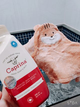 (구패키지)카프리나 프레쉬 산양밀크 어메이징 바디워시 500ml(오리지널향) — 5점을 준 리뷰어가 2023년 2월 올린 사용 사진
