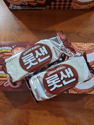 롯데제과 롯샌 카페크런치 — 5점을 준 리뷰어가 2021년 10월 올린 사용 사진