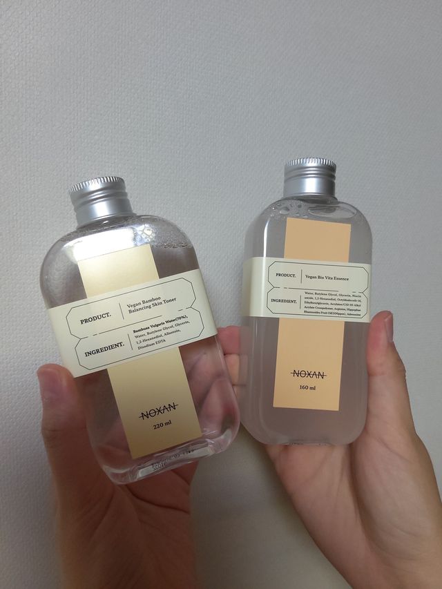 [녹산] 비건 대나무 밸런싱 수분 토너 + 비건 바이오 비타 에센스 리뷰 사진